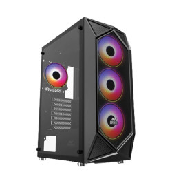 Ant Esports ICE-150TG Mid Tower Gaming Cabinet (Black)